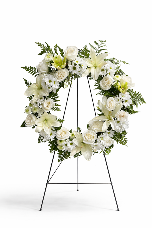 Treasured Tribute Wreath Eloquent flora