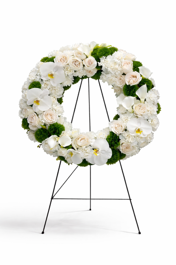 The Elegance Funeral Wreath Eloquent flora