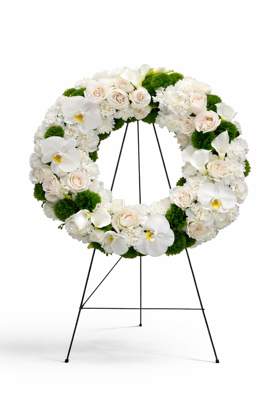 The Elegance Funeral Wreath Eloquent flora